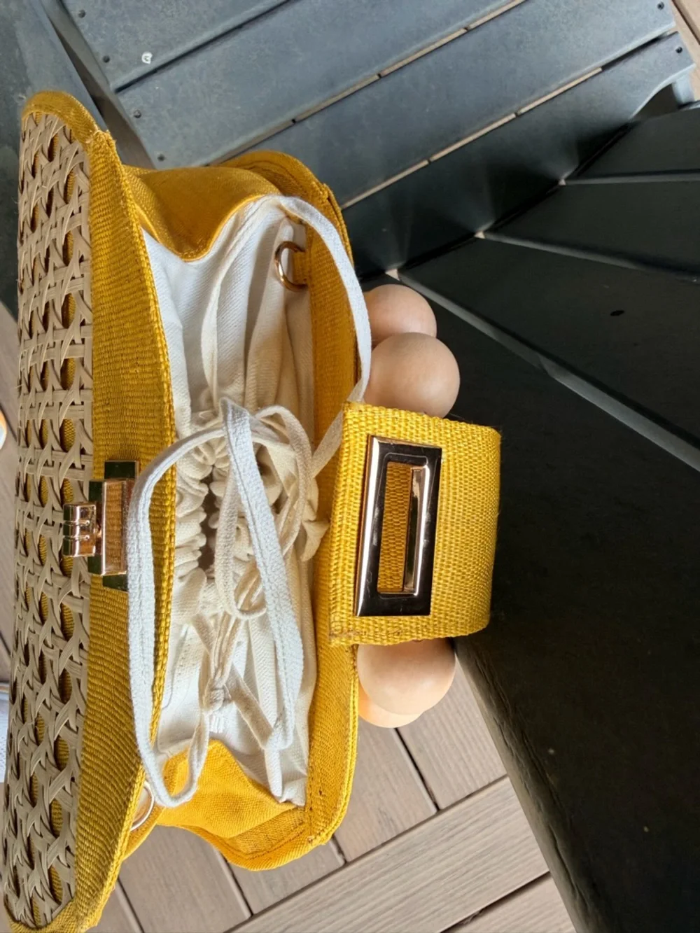 soli&Sun Yellow Isabella Handbag - Picture 7 of 9